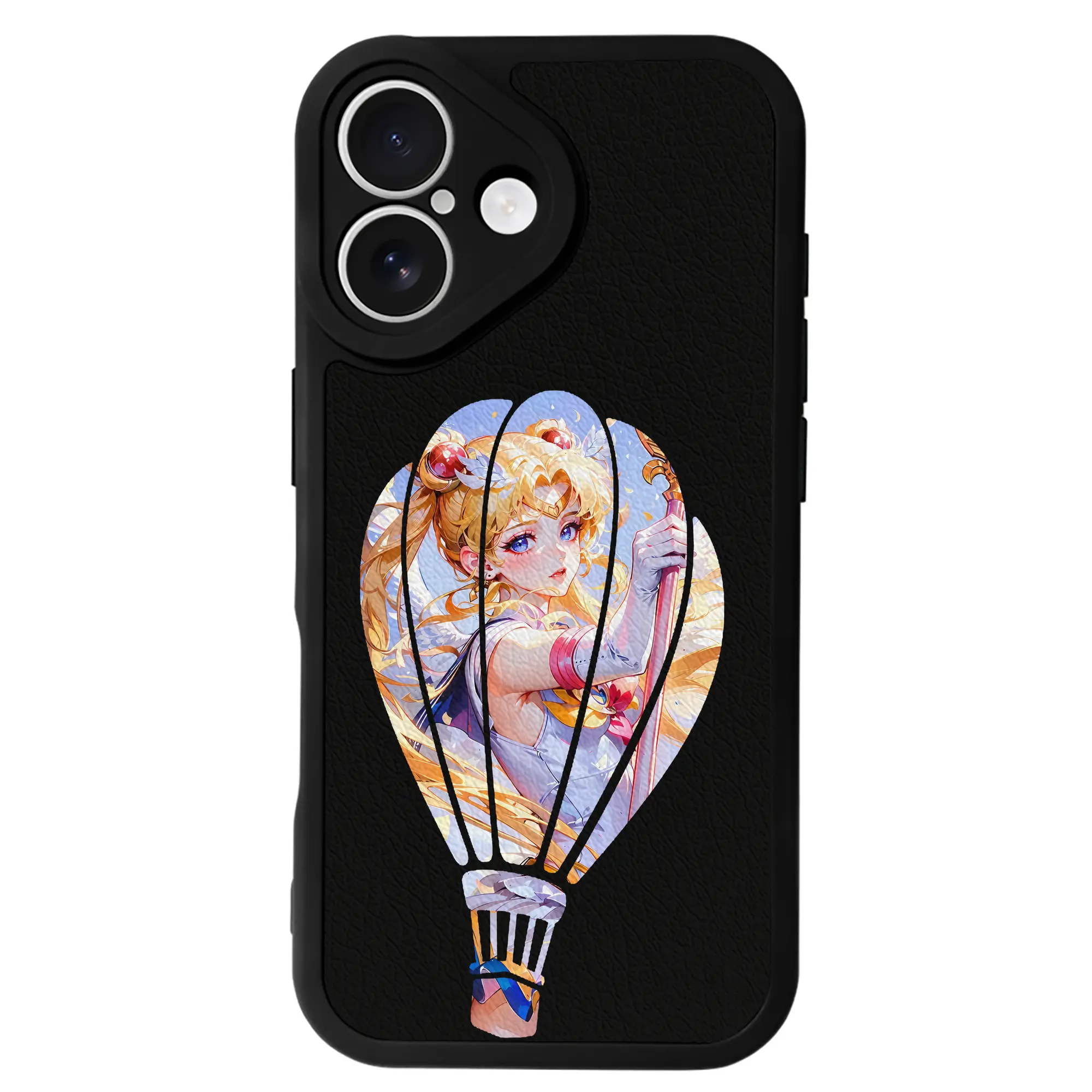 美少女戦士セーラームーン グッズ 月野 うさぎ - IPhone 16シリーズ対応 ・ シリコンスマホケース ・ レザー調 ・ 高精度フィット ・ 耐衝撃 ・ ワイヤレス充電対応 ・ 精密カット